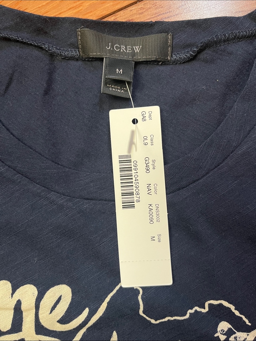 NWT J. Crew Maine Summer Map Graphic Tee - Picture 2 of 6